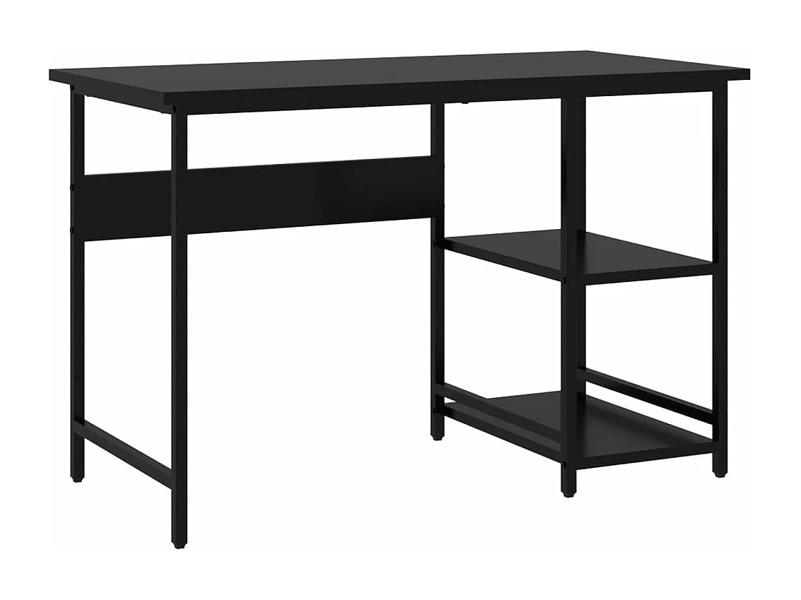 Escritorio para ordenador de MDF y metal negro 105x55x72 cm ES635590