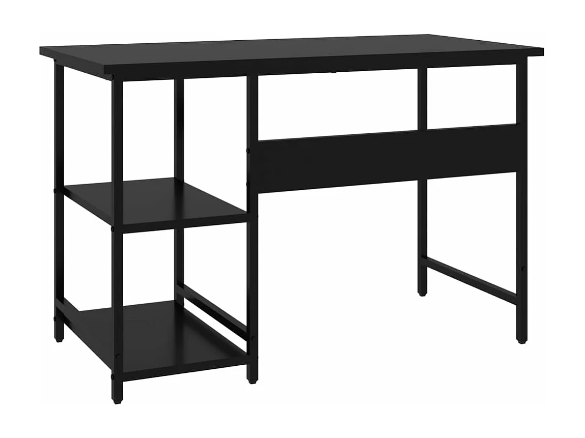 Escritorio para ordenador de MDF y metal negro 105x55x72 cm ES635590