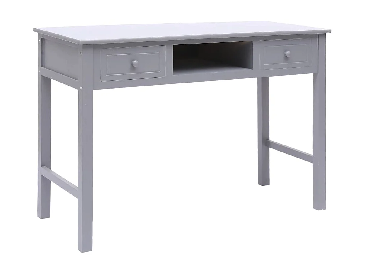Schrijftafel 110x45x76 cm hout grijs BE240995