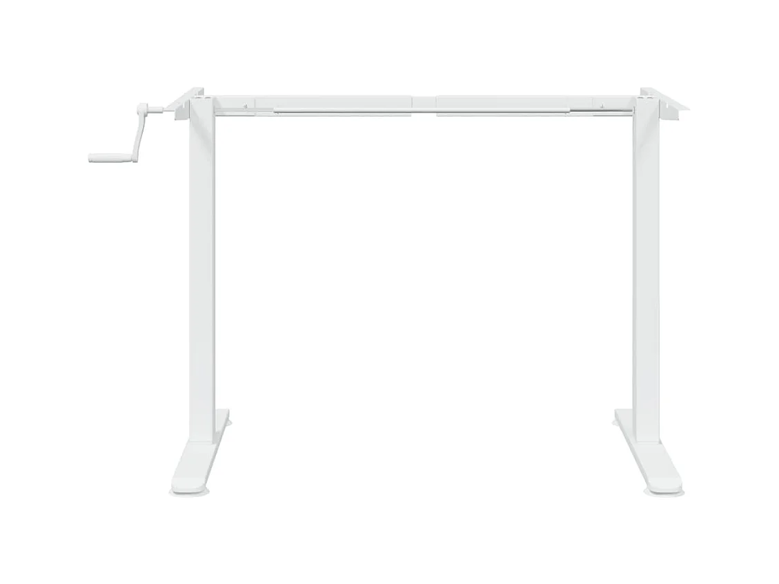 Cadre de bureau debout blanc (94-135)x60x(70-114) cm acier FR87323