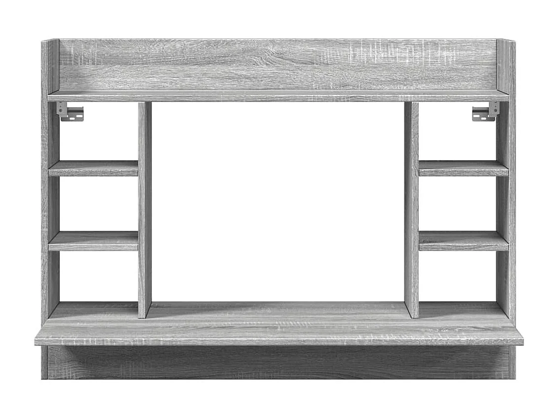 Bureau mural sonoma gris 105x48x75 cm bois d'ingénierie FR14261