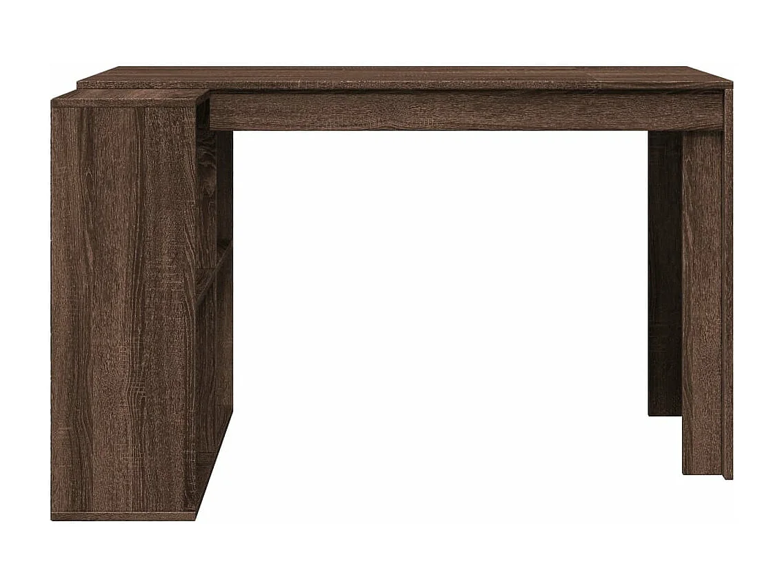 Bureau chêne marron 123,5x73,5x75 cm bois d'ingénierie FR30917
