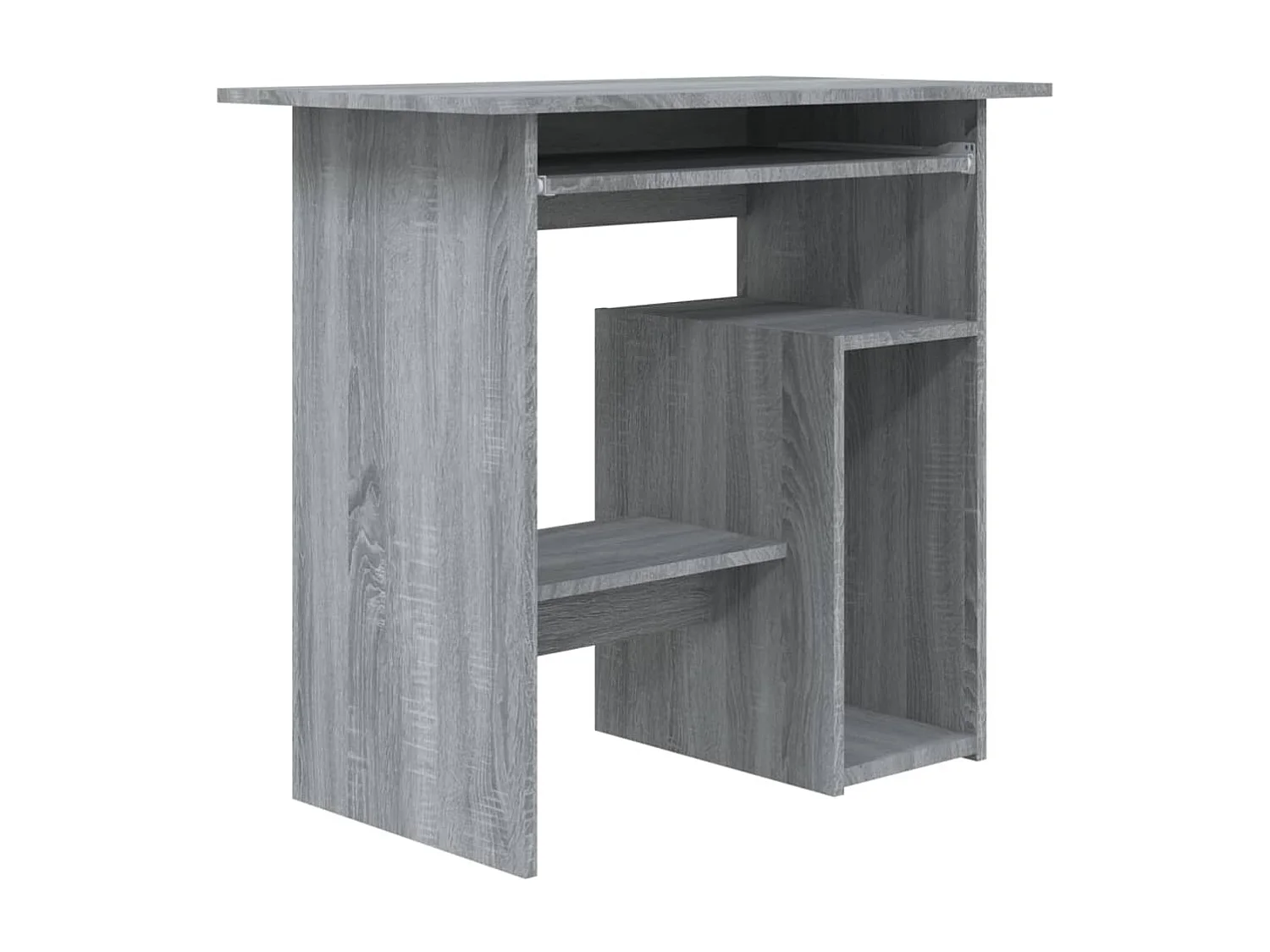 Bureau Sonoma gris 80x45x74 cm Bois d'ingénierie FR11218
