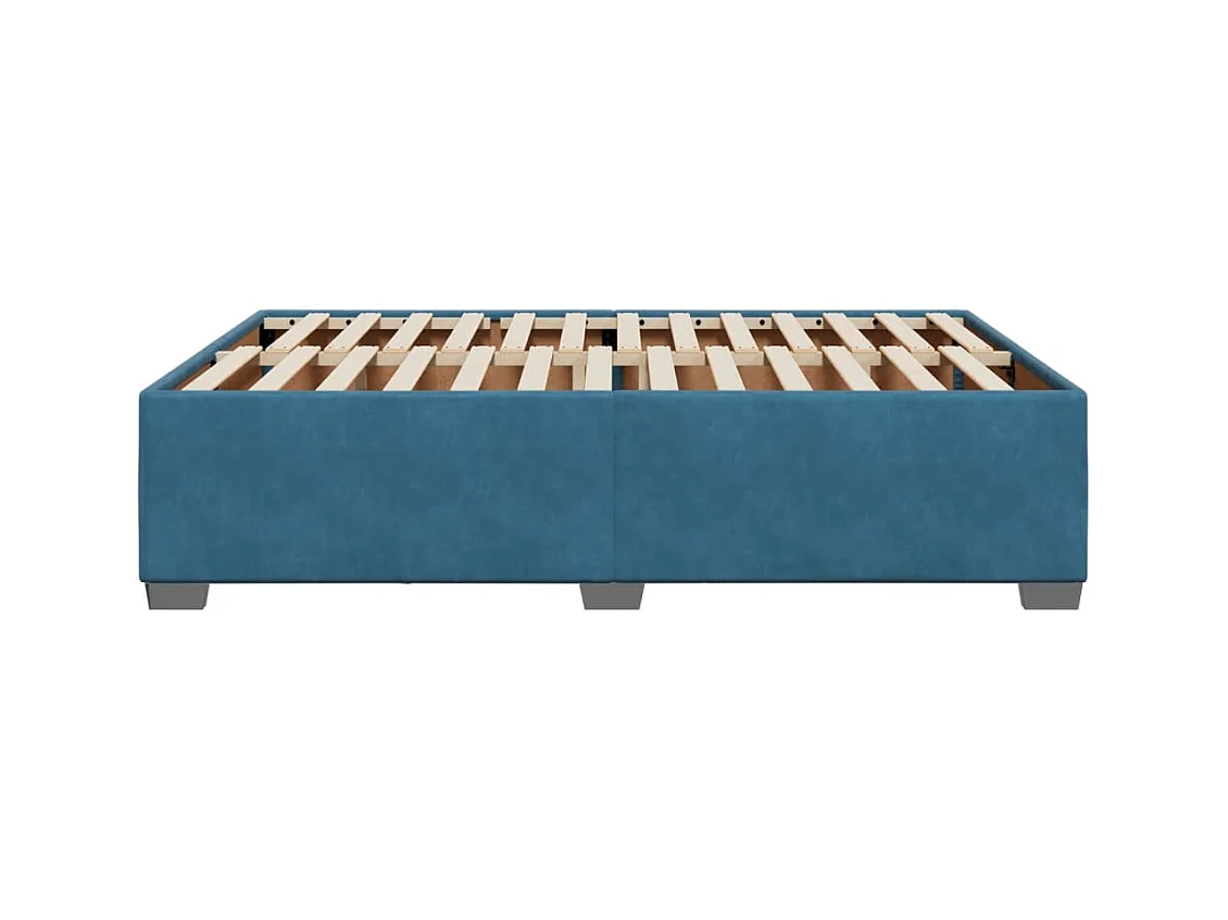 Cama para adulto - de terciopelo azul 160x200 cm ES941010