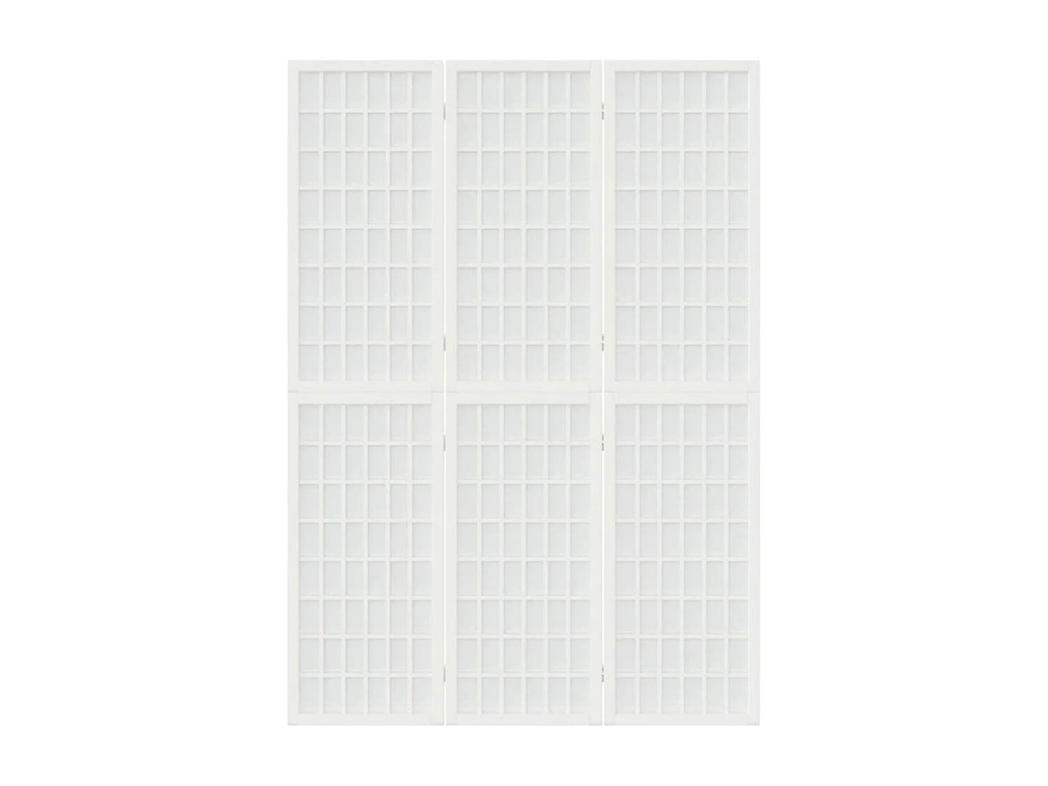 Paravent - Cloison de séparation pliable 3 panneaux 120x170 cm Blanc FR35473