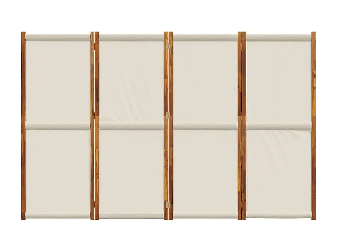 Paravent - Cloison de séparation 4 panneaux gris clair 280x180 cm FR15463