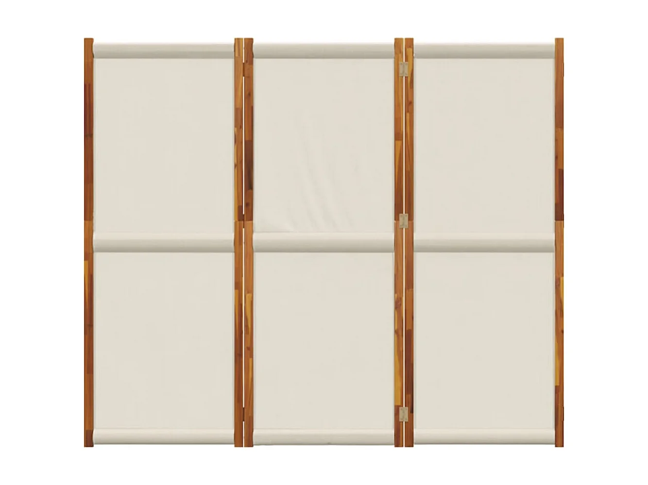 Kamerscherm met 3 panelen 210x180 cm lichtgrijs BE729261