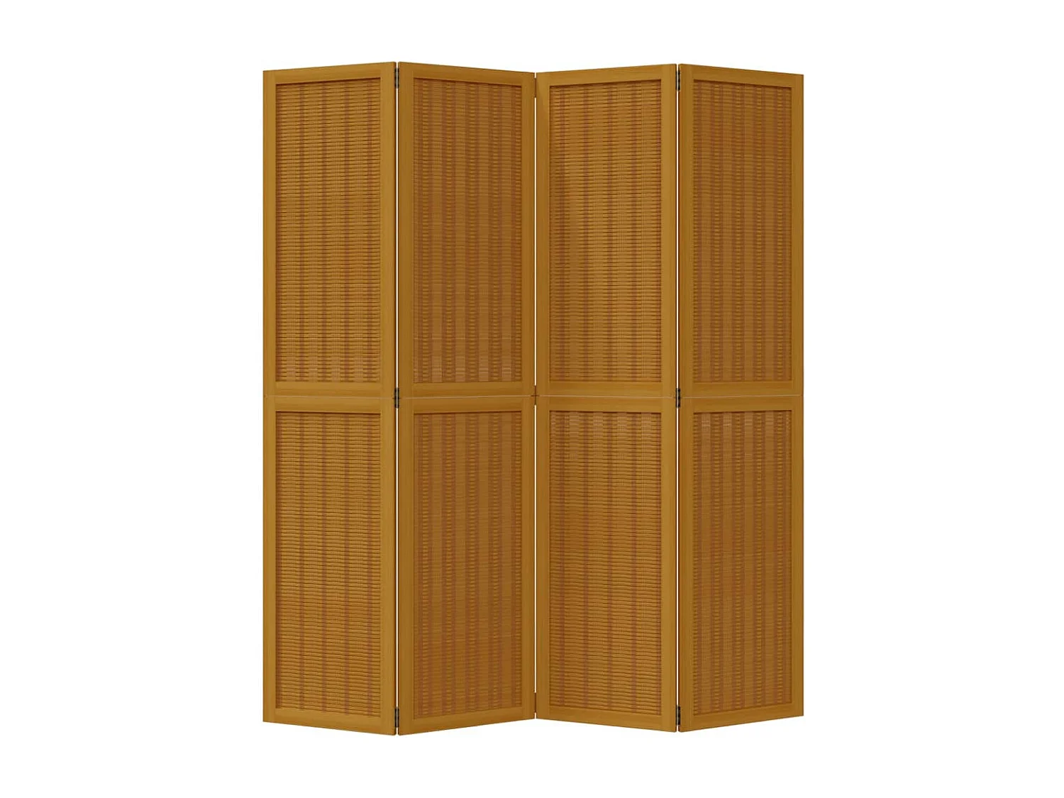 Kamerscherm met 4 panelen massief paulowniahout bruin BE261751