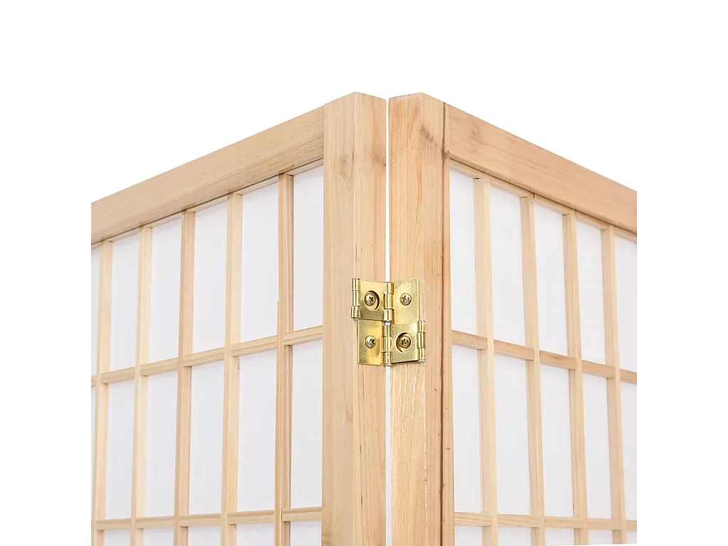 Biombo plegable con 5 paneles estilo japonés 200x170 cm ES979914