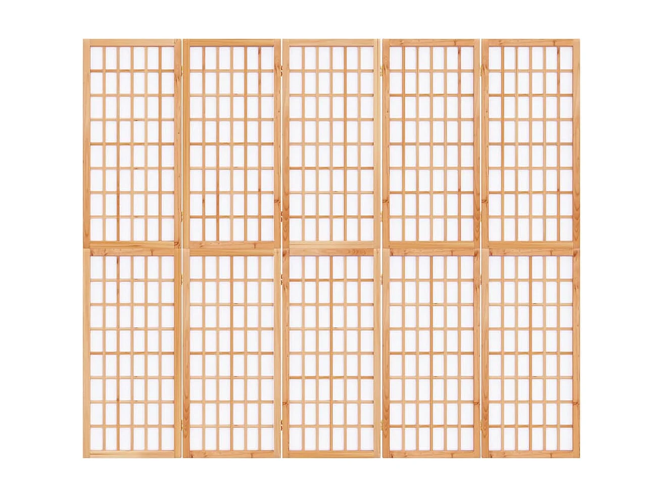 Kamerscherm inklapbaar 5 panelen Japanse stijl 200x170 cm BE271414