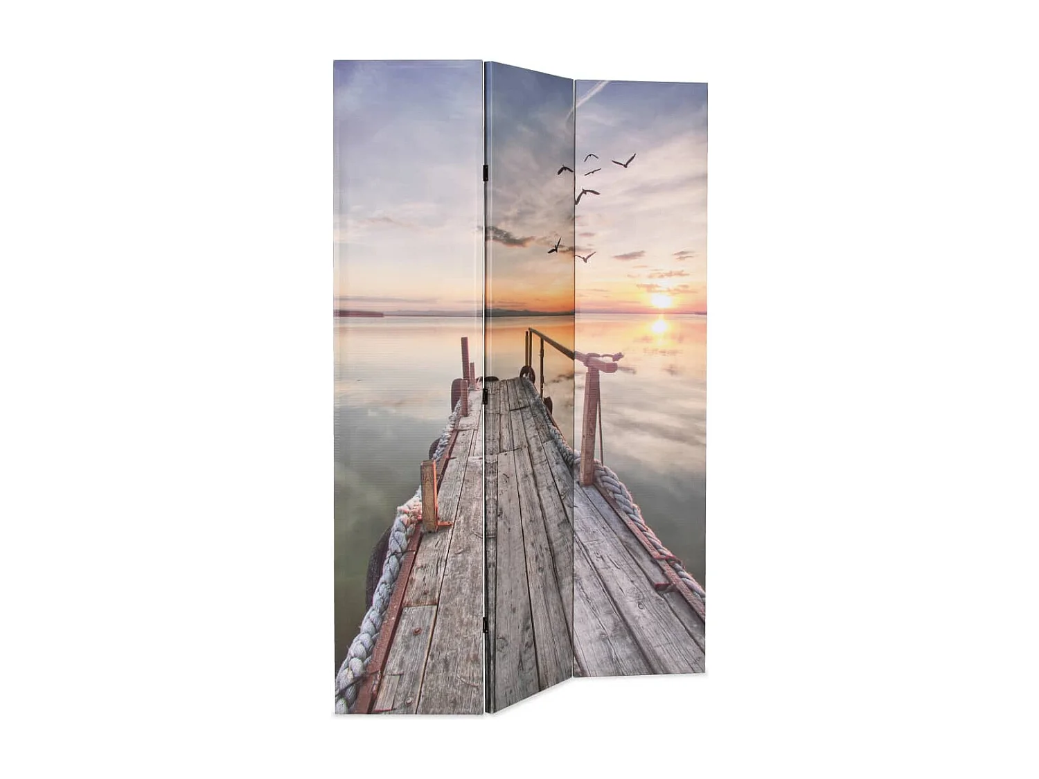 Biombo divisor plegable 120x170 cm lago ES999229