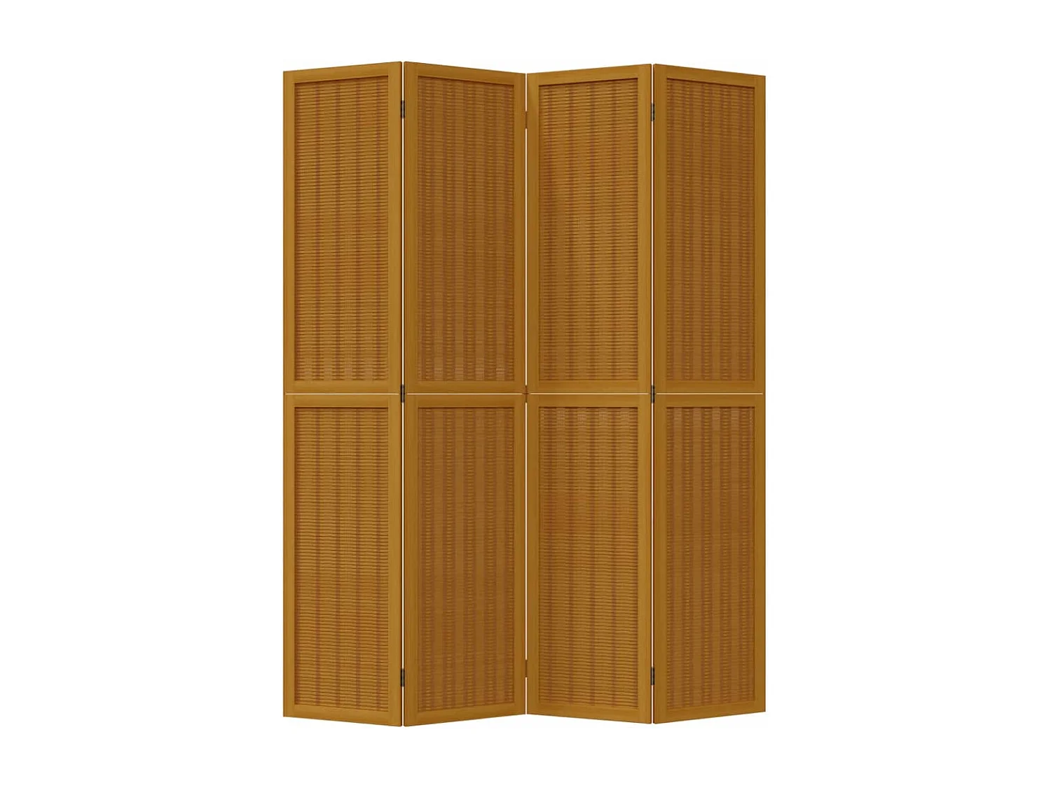 Kamerscherm met 4 panelen massief paulowniahout bruin BE303771