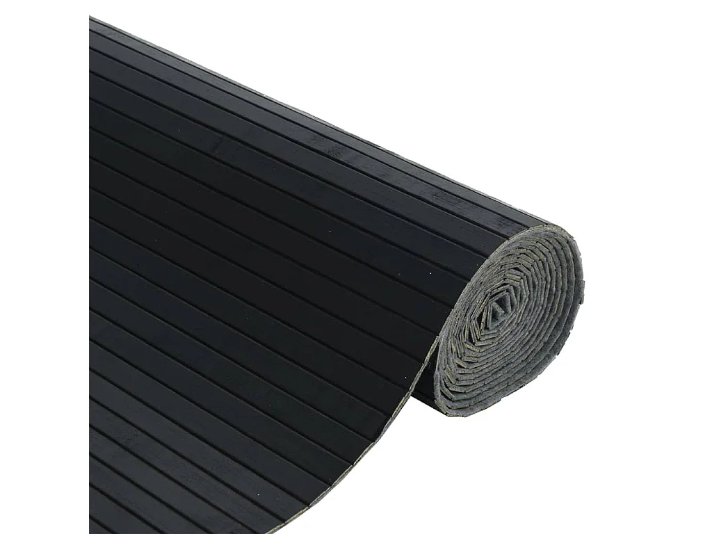 Paravent - Cloison de séparation noir 165x800 cm bambou FR18622