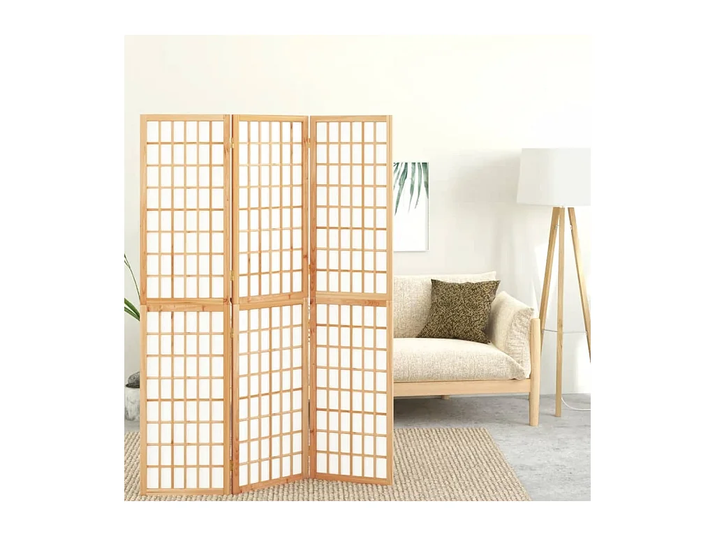 Paravent - Cloison de séparation pliable 3 panneaux 120x170 cm FR63191