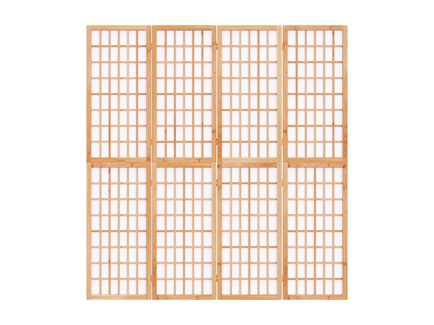 Biombo plegable con 4 paneles estilo japonés 160x170 cm ES257287