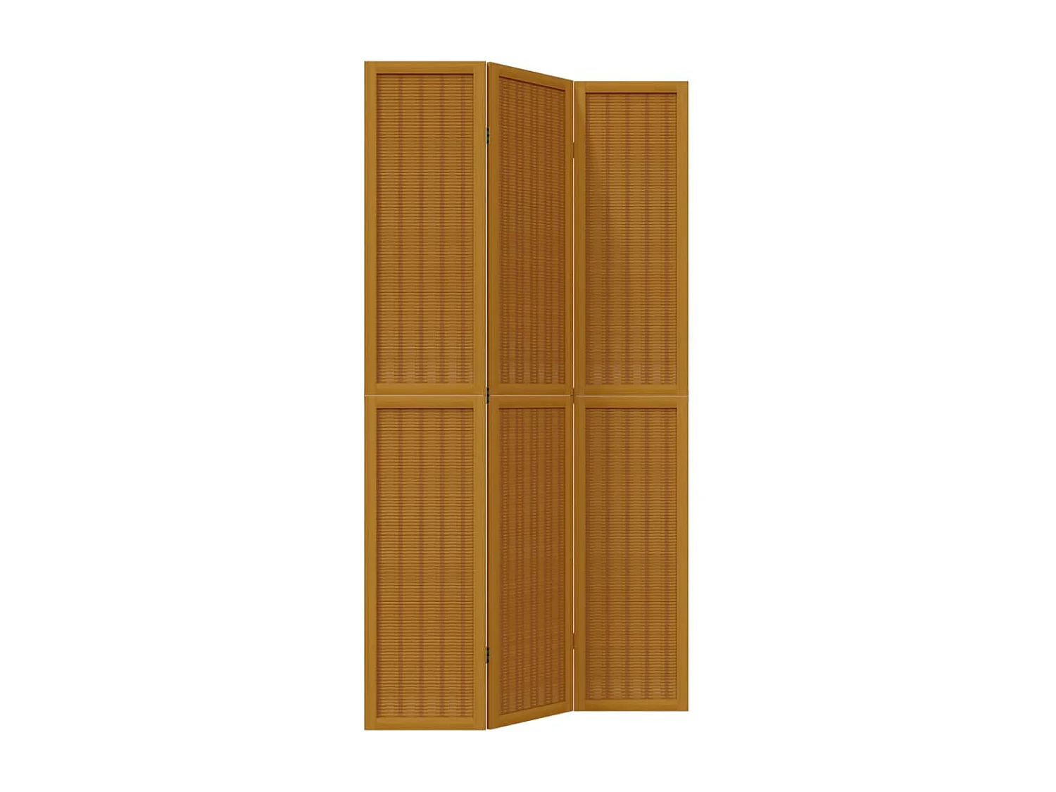 Kamerscherm met 3 panelen massief paulowniahout bruin BE143800