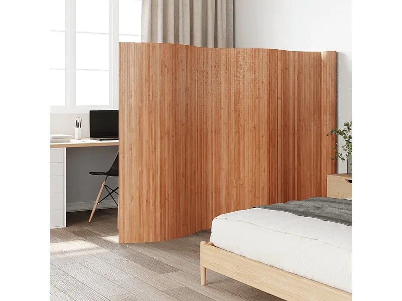 Paravent - Cloison de séparation naturel 165x800 cm bambou FR63607
