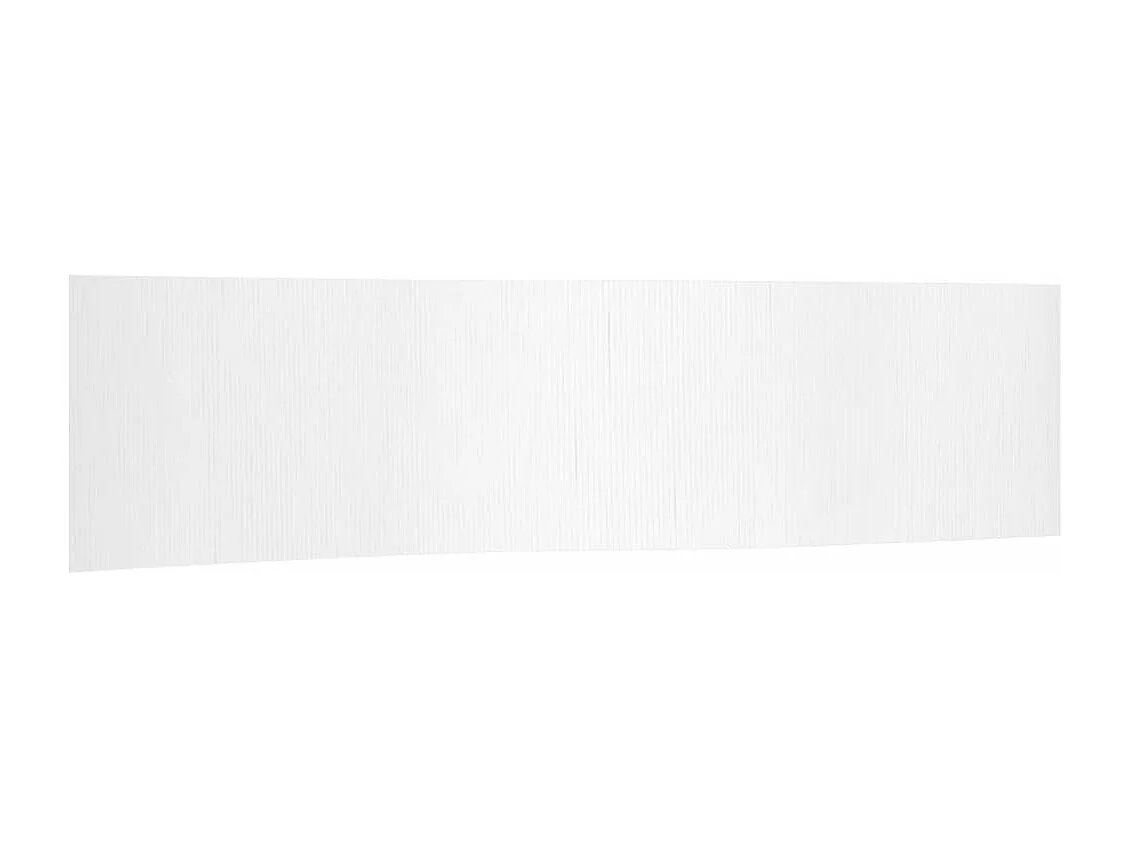 Biombo divisor de bambú blanco 165x800 cm ES857795