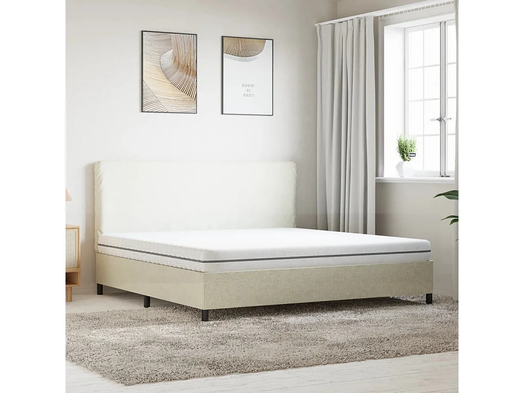 Matelas en mousse moyennement doux 180x200 cm FR46322