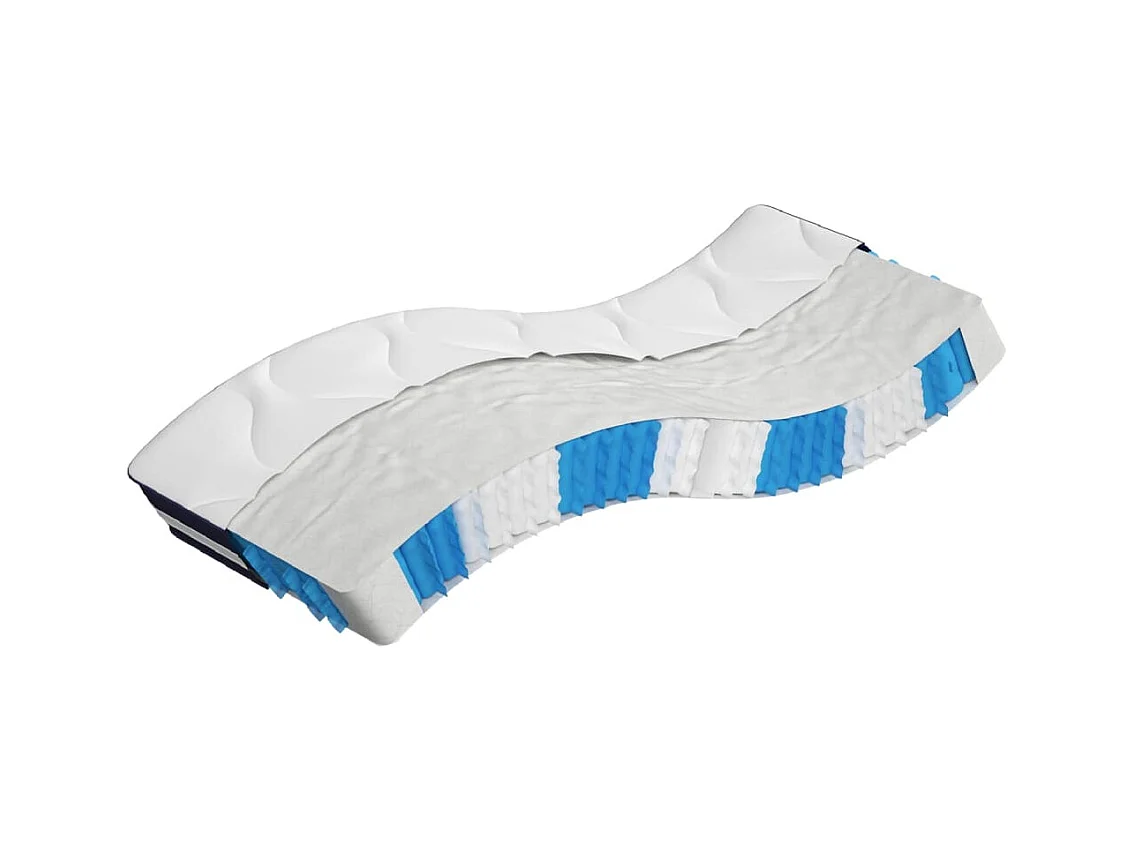 Matelas à ressorts ensachés dureté moyenne 90x190 cm FR71963