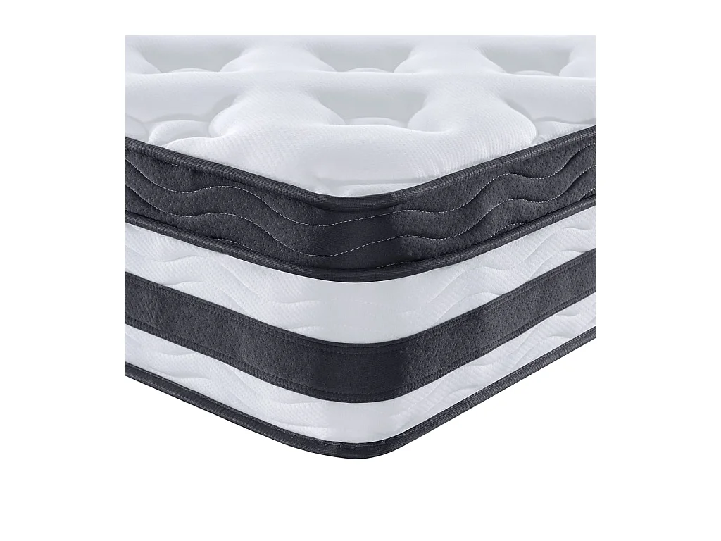 Colchón de muelles ensacados firmeza media 140x200 cm ES185390