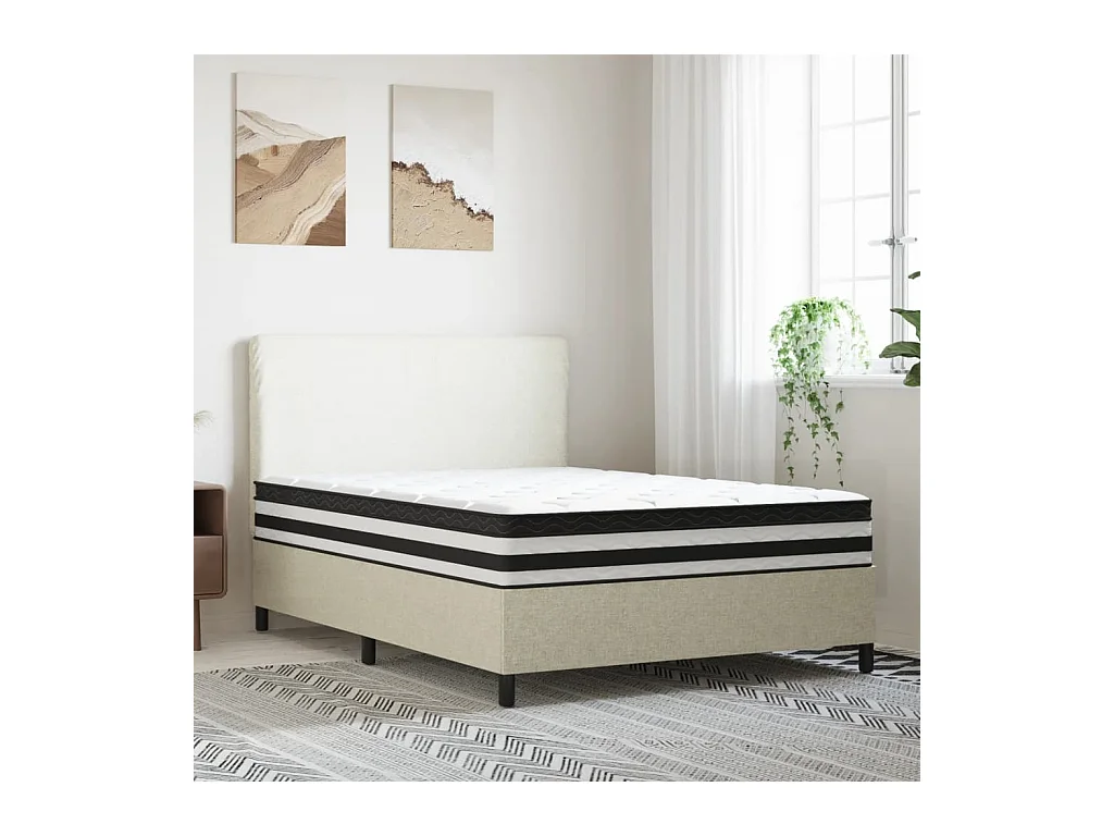 Colchón de muelles ensacados firmeza media 140x200 cm ES185390