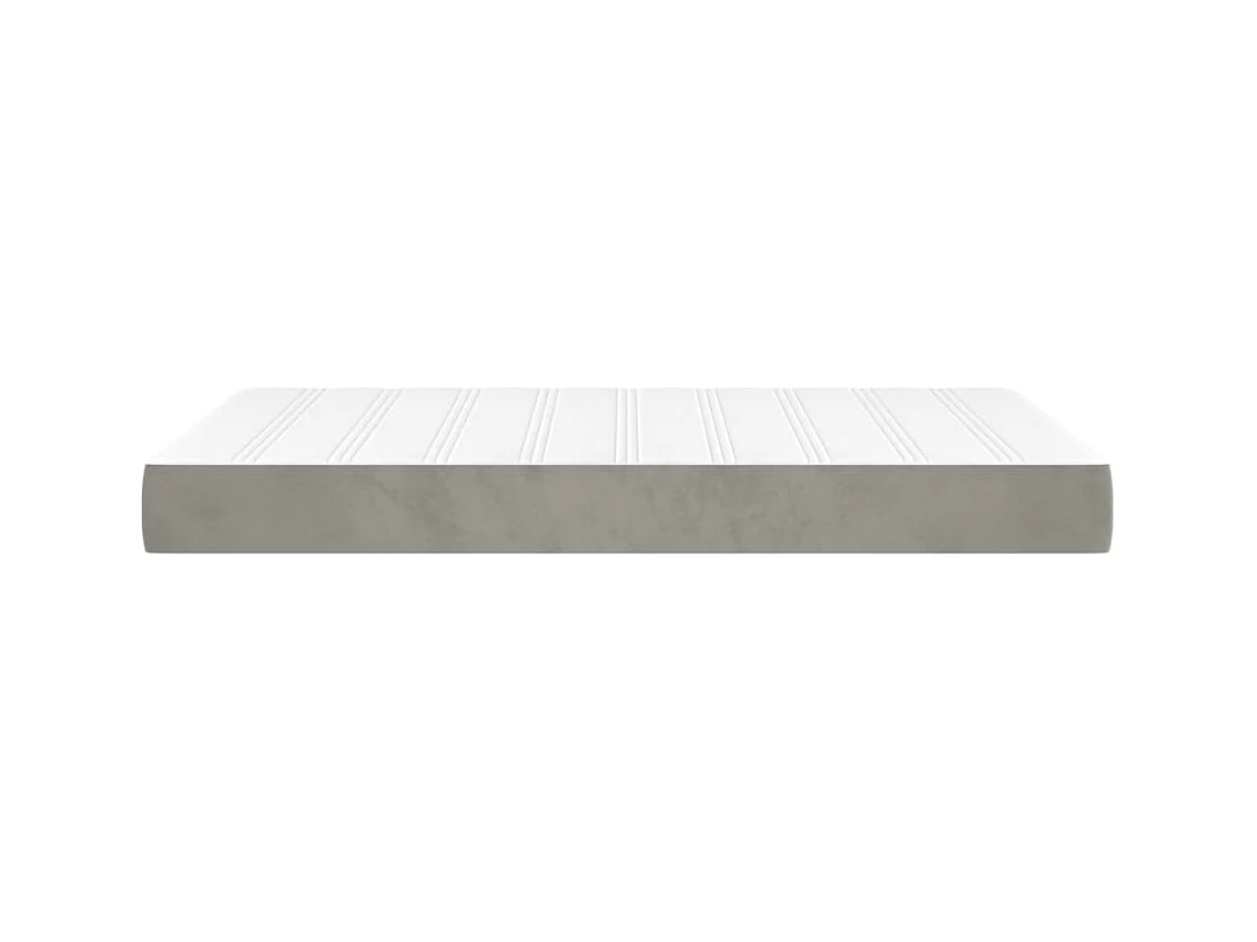Matelas de lit à ressorts ensachés Gris clair 120x200x20 cm FR41587