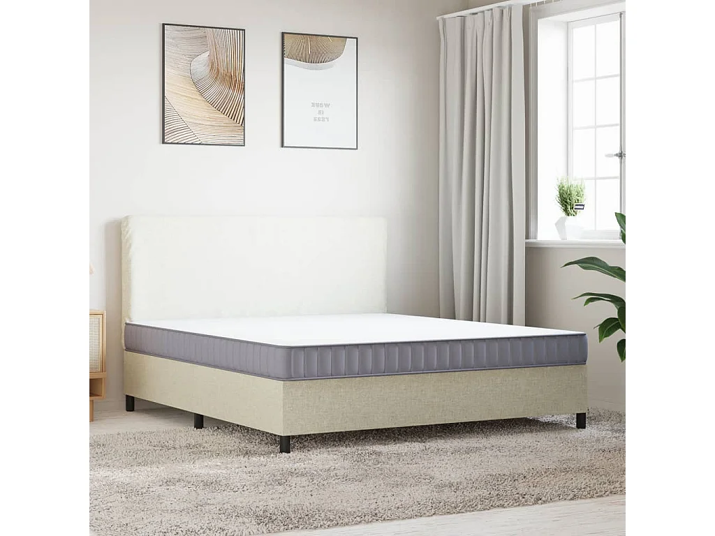 Matelas en mousse moyennement doux 180x200 cm FR90214