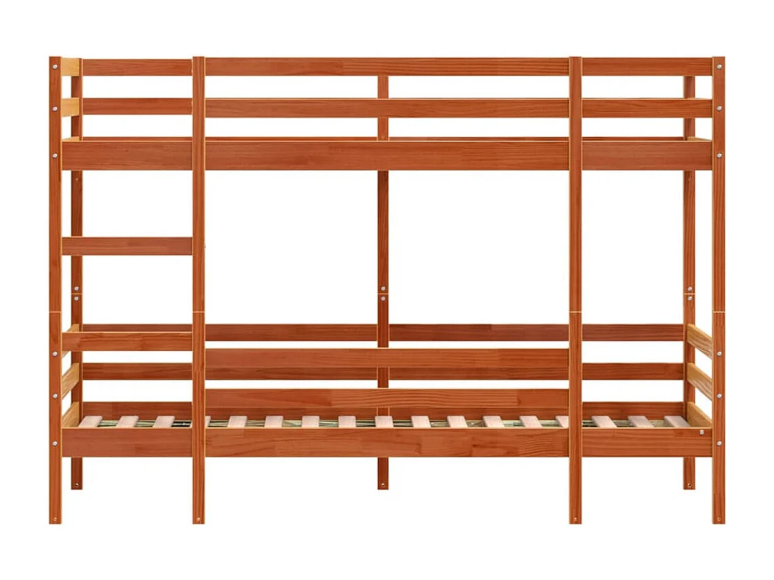 Beliche - 80x200 cm madeira de pinho maciça castanho cera PT929709