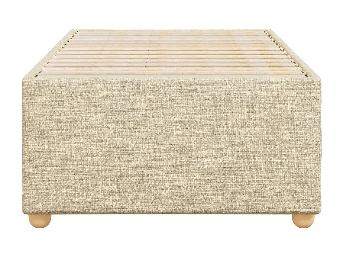 Lit adulte Crème 90 x 200 cm Tissu FR24294