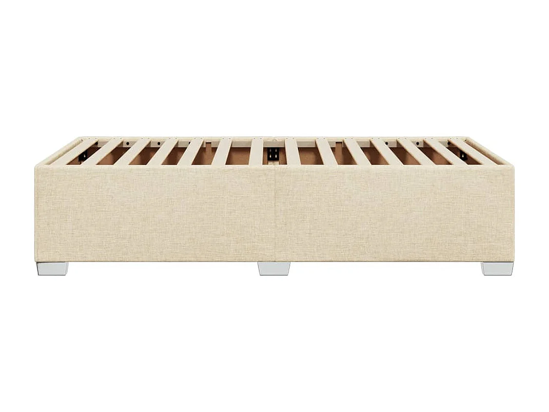 Lit adulte Crème 80x200 cm Tissu FR81379