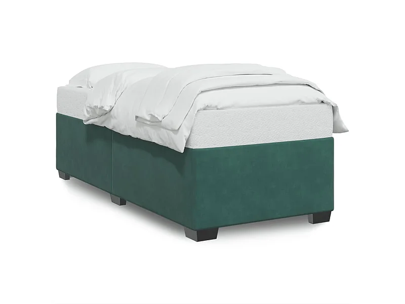 Bedframe fluweel donkergroen 80x200 cm BE305209