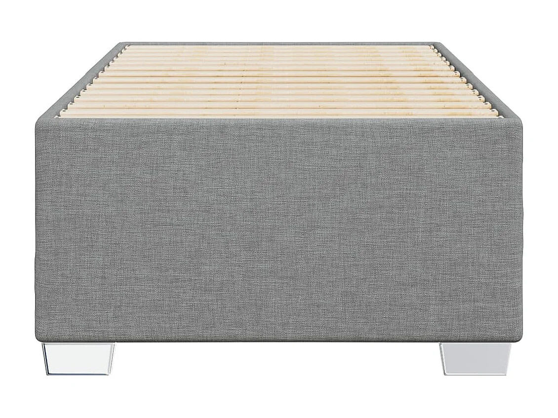 Lit adulte Gris clair 100x200 cm Tissu FR25920