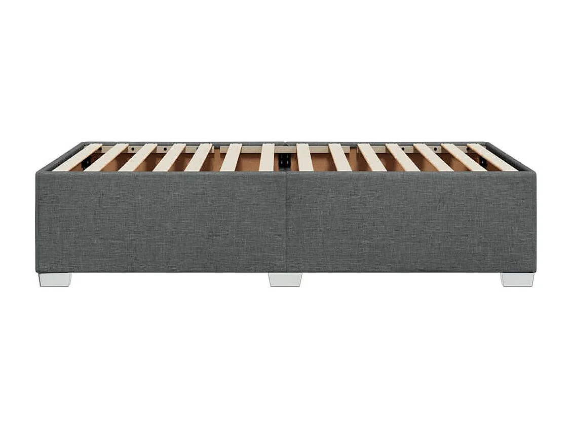 Lit adulte Gris foncé 90x190 cm Tissu FR14284