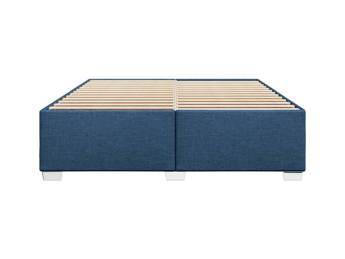 Cama sin colchón tela azul 200x200 cm ES267454