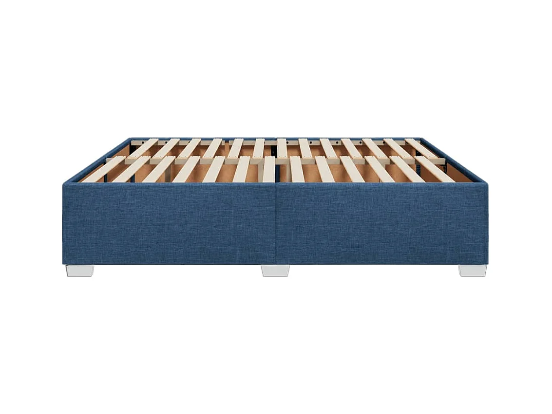 Cama sin colchón tela azul 200x200 cm ES267454