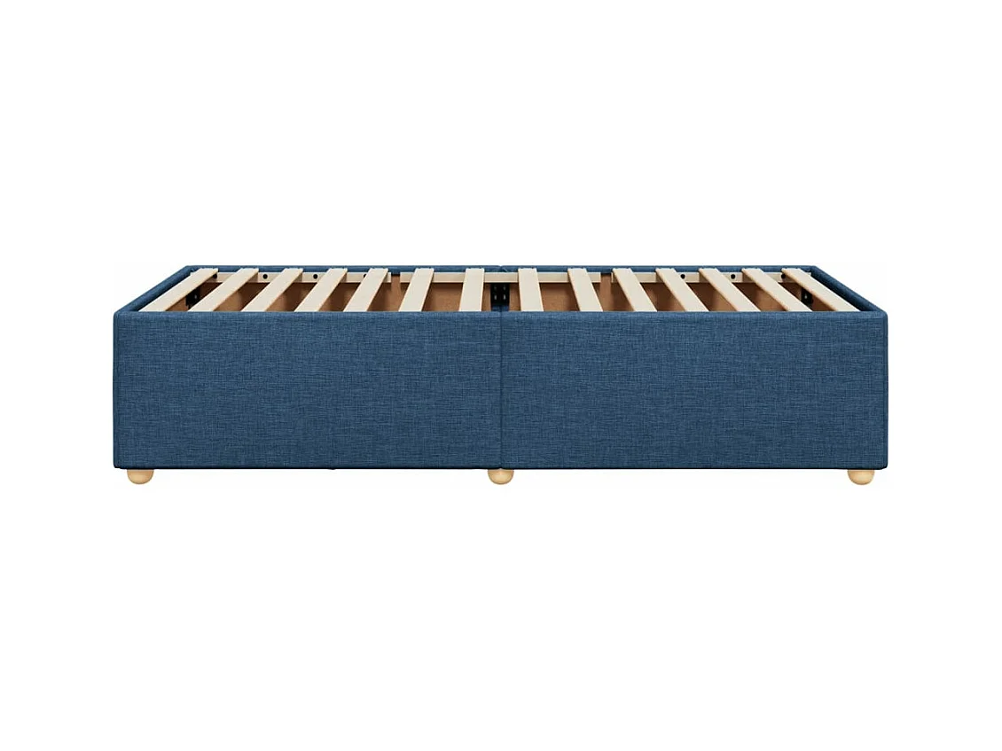 Lit adulte Bleu 90x190 cm Tissu FR79539