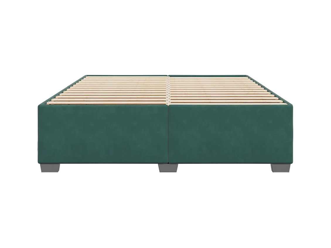 Lit adulte Vert foncé 180x200 cm Velours FR21505