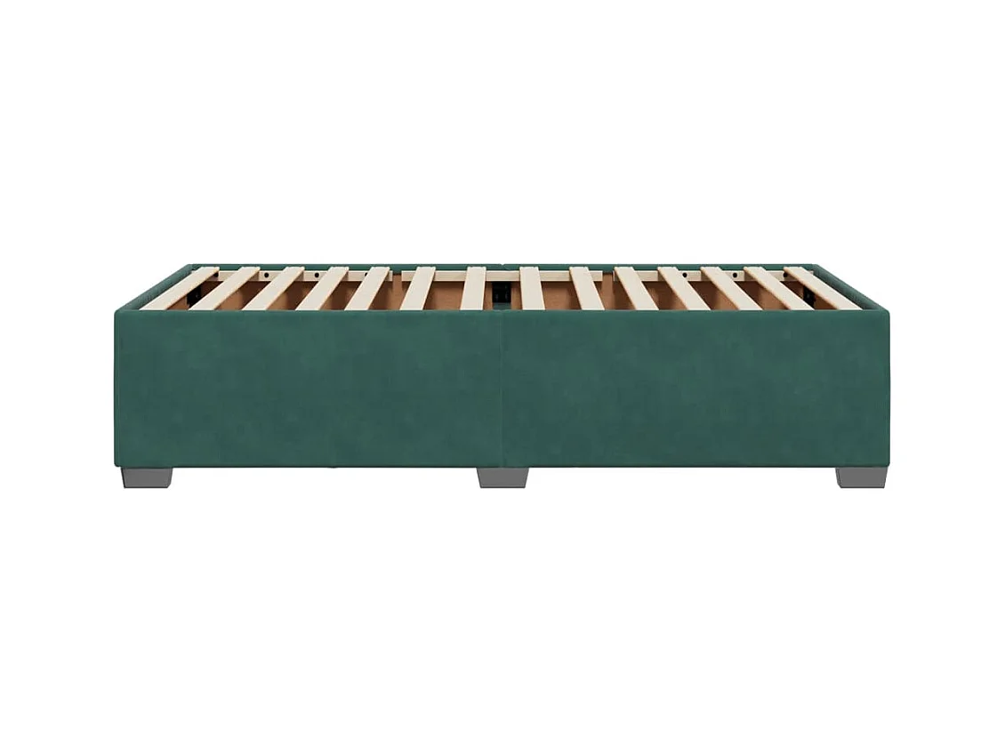Lit adulte Vert foncé 90x190 cm Velours FR82224