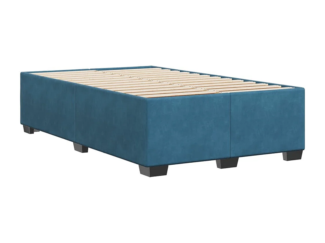 Bedframe fluweel blauw 120x200 cm BE111335