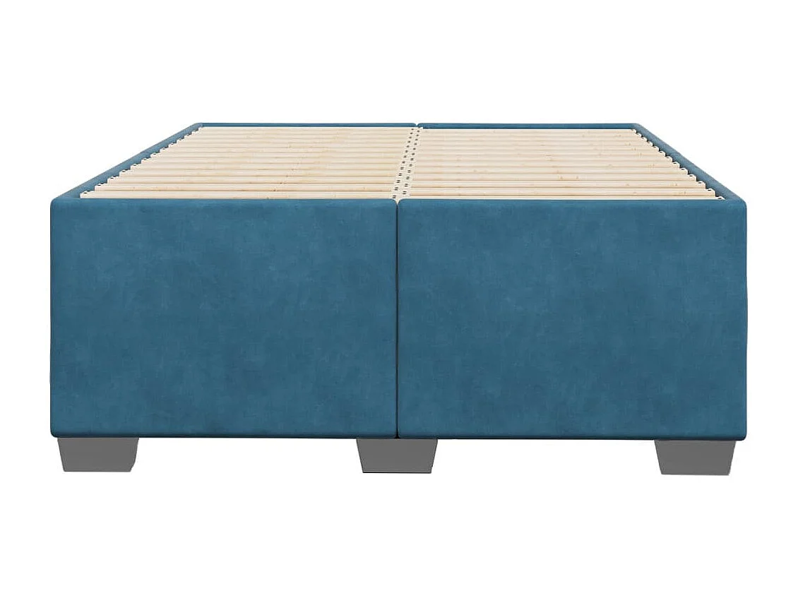 Bedframe fluweel blauw 120x200 cm BE111335