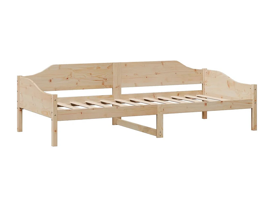 Lit adulte 90x190 cm Bois de pin massif FR80568