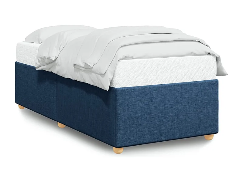 Bedframe stof blauw 100x200 cm BE924538