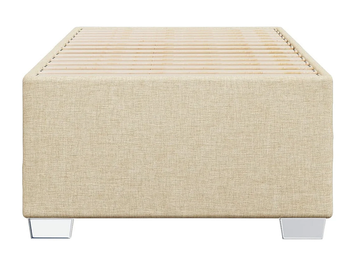 Cama - 90x200 cm tecido cor creme PT346754