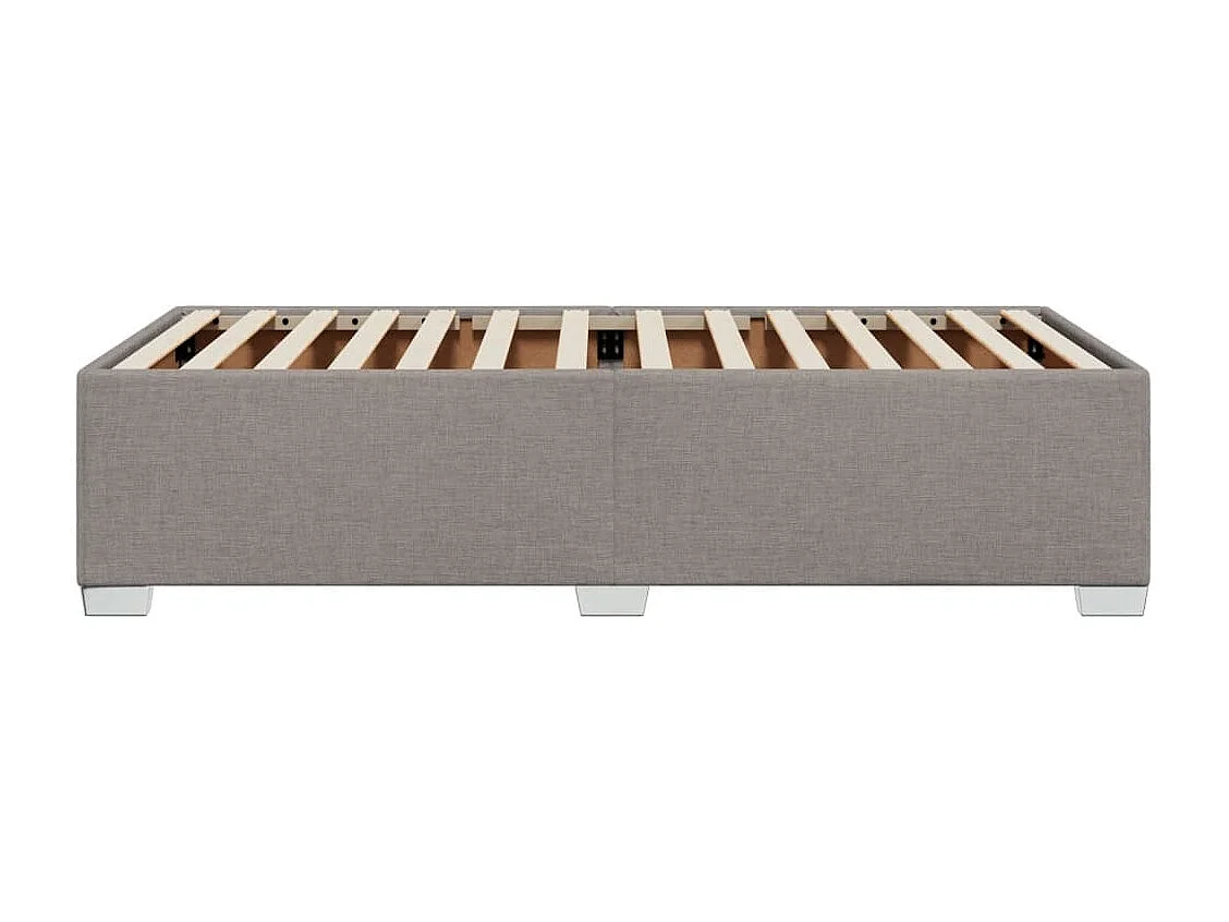 Lit adulte Taupe 90x200 cm Tissu FR27942