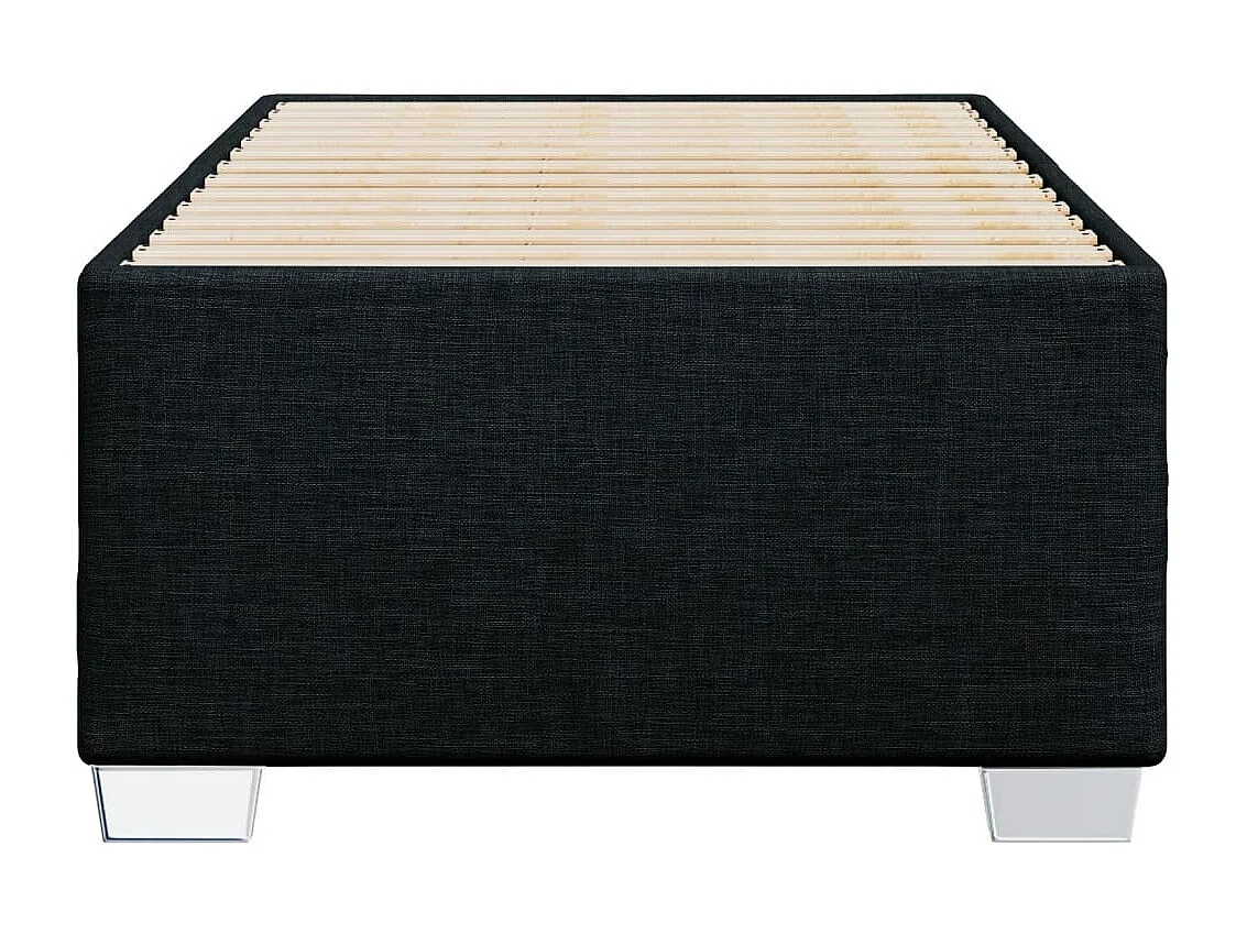 Lit adulte Noir 90x190 cm Tissu FR54052