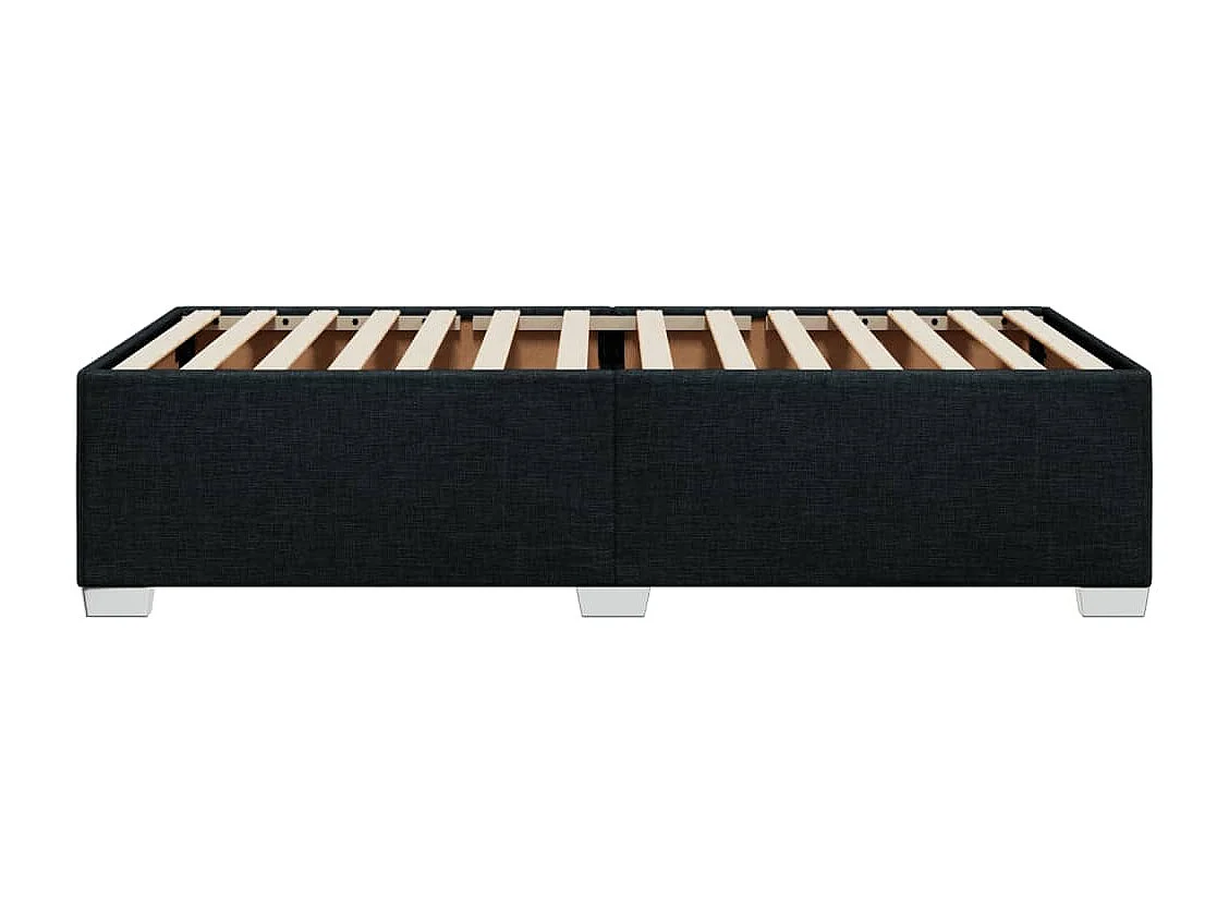 Lit adulte Noir 90x190 cm Tissu FR54052