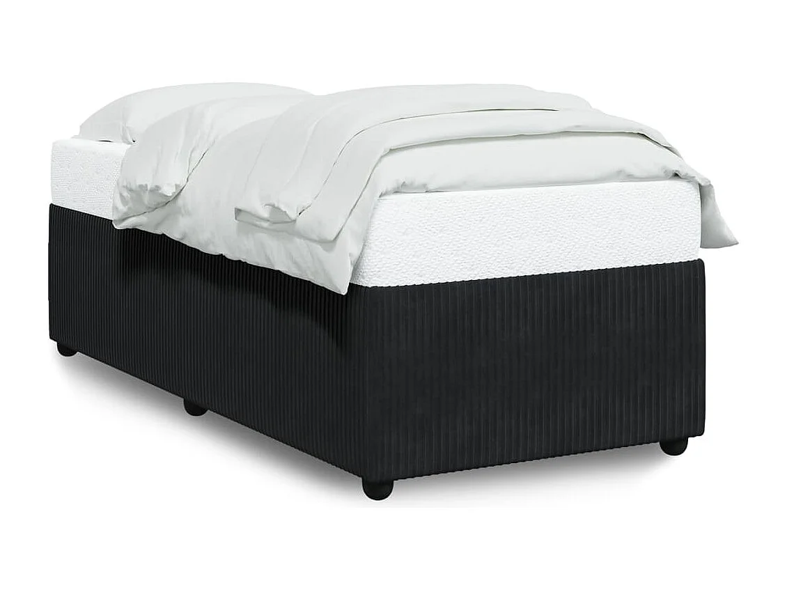 Cama para adulto - de terciopelo negro 80x200 cm ES447772