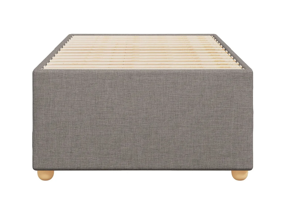 Bedframe stof taupe 90x200 cm BE859720