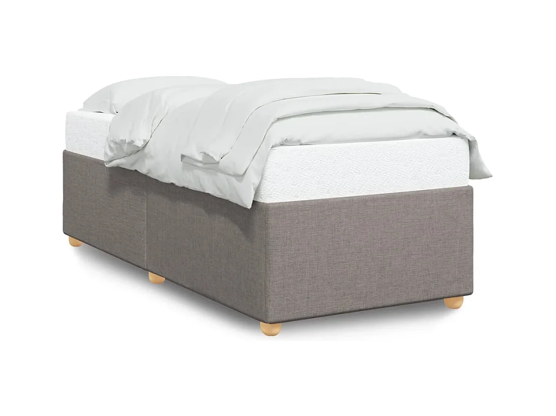 Bedframe stof taupe 90x200 cm BE859720